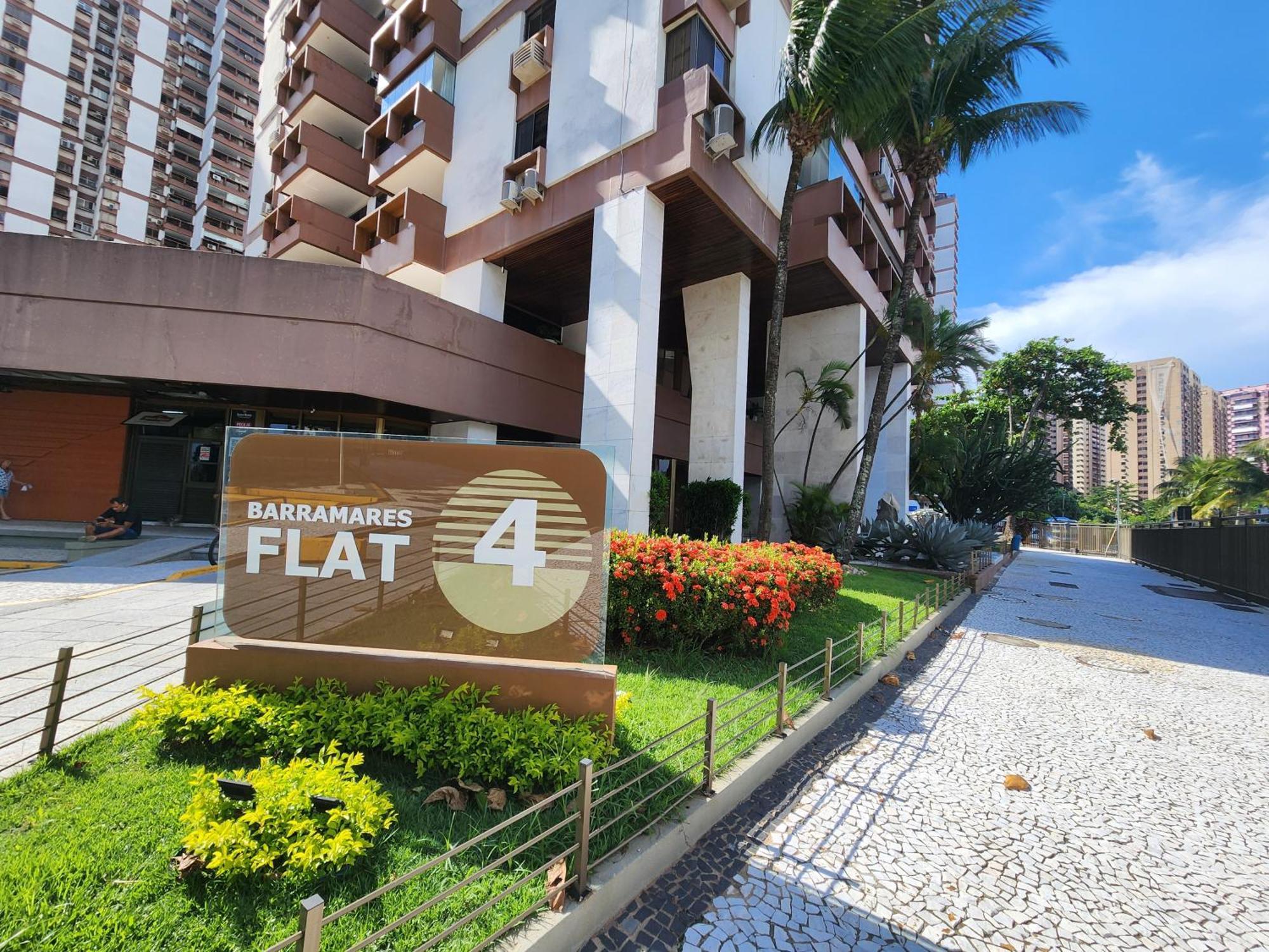 Apartamento Barramares Flat - Condominio Em Frente A Praia Da Barra Da Tijuca Rio de Janeiro Bagian luar foto